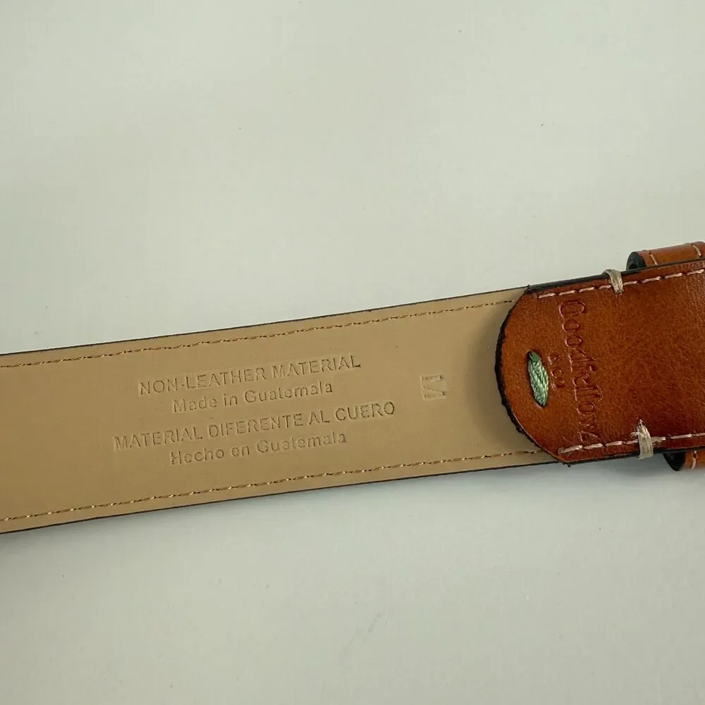 Goodfellow & Co Men's Brown Faux Leather Belt Size M